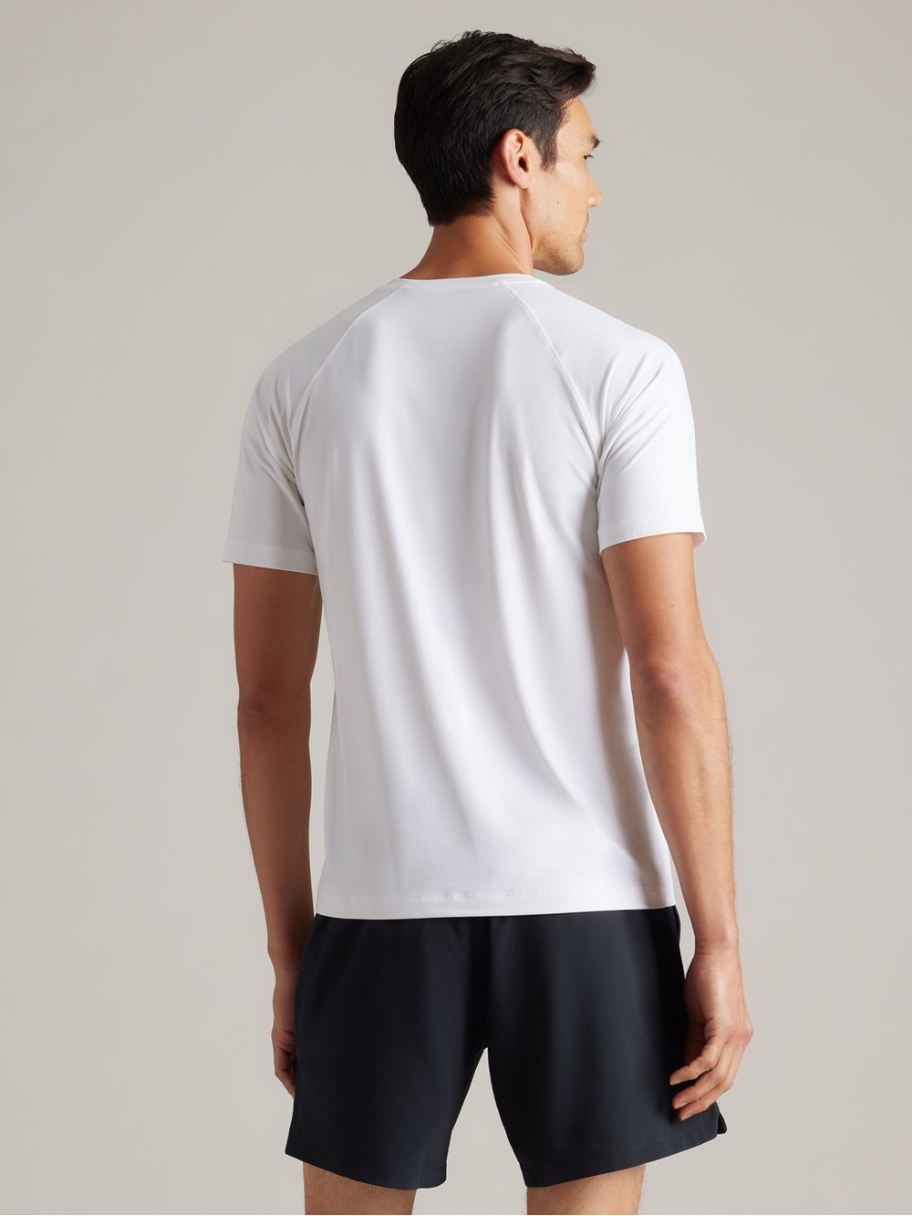 RHONE Men’s White Athleisure Short Sleeve Performance Reign Tee - Picture 4 of 14